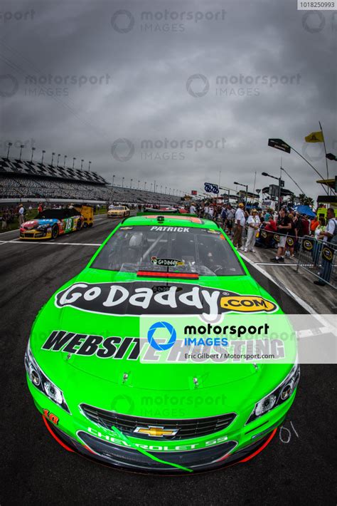 Pole winning car of Danica Patrick, Stewart-Haas Racing Chevrolet on the starting grid | Daytona ...