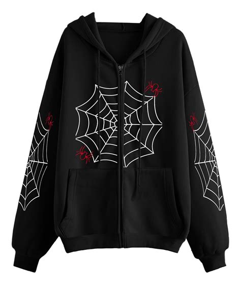 Spider Web Classic Black Hoodie | Boss Jackets