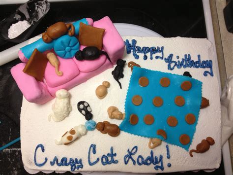 Crazy Cat Lady cake | Crazy cat lady cake, Cake, Cat cake