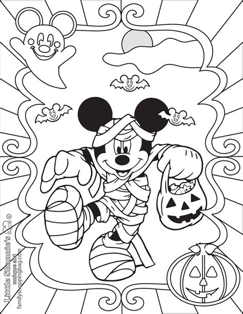 Coloring Page 8 Mickey Halloween