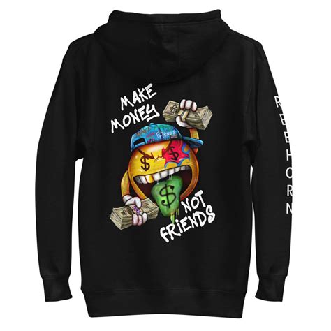 Make Money Not Friends Unisex Premium Hoodie – REBHORN DESIGN