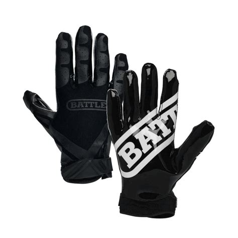 Battle Sports Science Receivers Ultra-Stick Football Gloves - Black ...