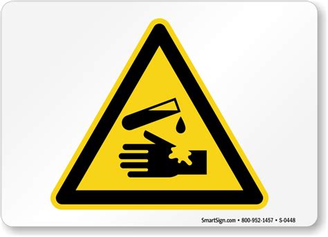 Corrosive Symbol Sign, SKU: S-0448 - MySafetySign.com