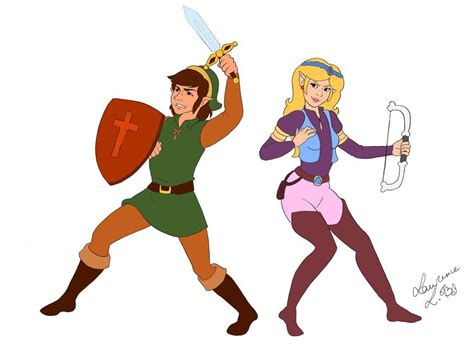 Link and Zelda cartoon- Fight! by Lea-Manga.deviantart.com on @DeviantArt | Legend of zelda ...