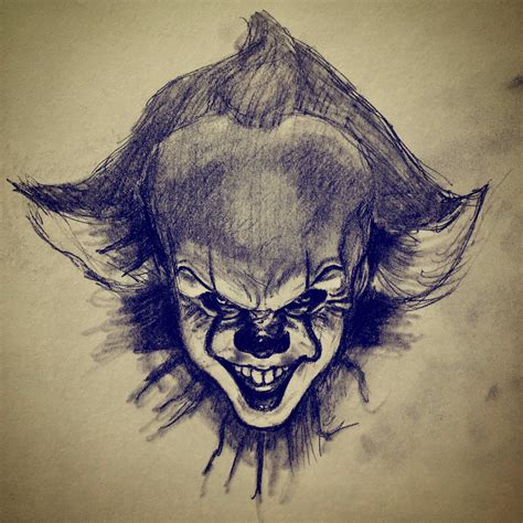 Pennywise Sketch at PaintingValley.com | Explore collection of ...