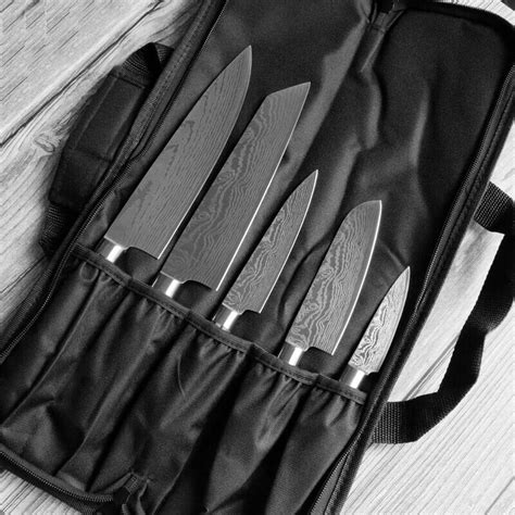 Chef Knife Set With Roll Bag - Letcase.com