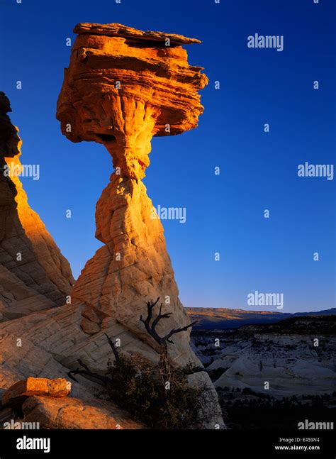 Hoodoo rock pillar and boulder eroded by the weather, Boulder Mountain ...