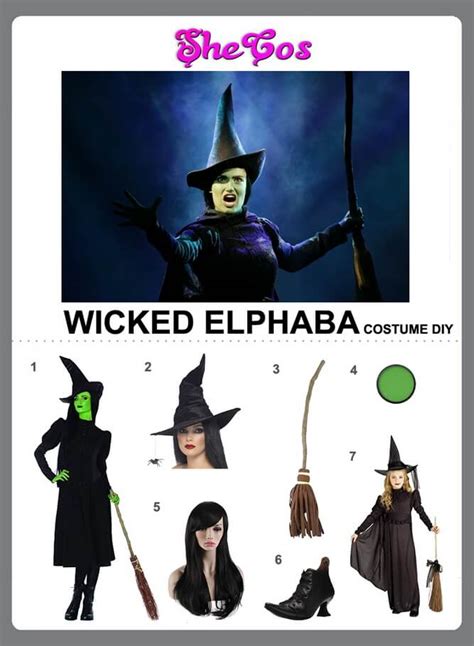 DIY Elphaba Costume To Become A Wicked Witch | SheCos Blog