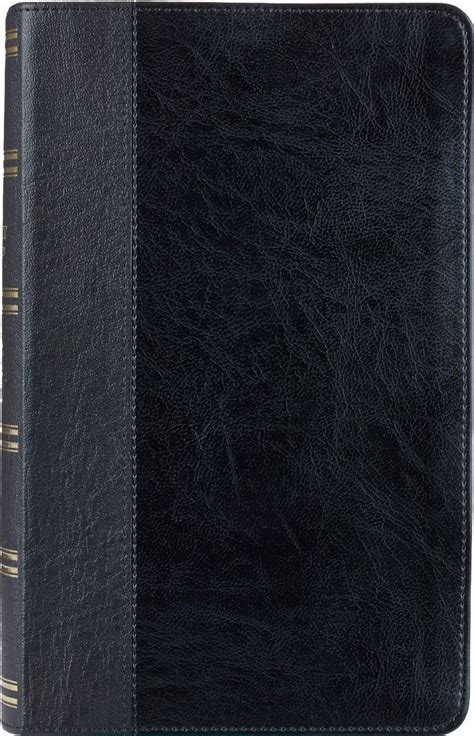 Black Faux Leather Giant Print KJV Bible Thumb Index by Christian Art Gifts