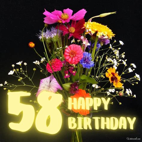 Happy 58th Birthday Images and Funny Greeting Cards