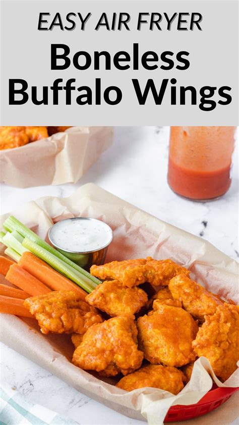 Easy air fryer boneless buffalo wings – Artofit