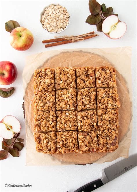 Apple Crisp Bars - Little Sweet Baker