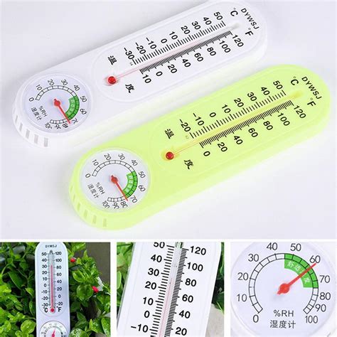 Buy Wall Thermometer And Hygrometer Vertical Temperature Humidity ...