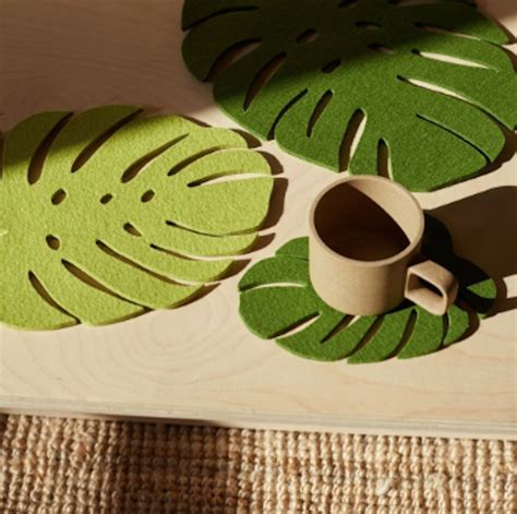 Monstera Leaf Felt Trivet – JP General