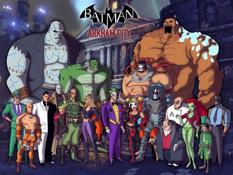 Batman Arkham City cast in Batman Animated Series style : BatmanArkham