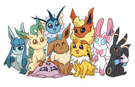 The eevee family by MxngoBoba on DeviantArt