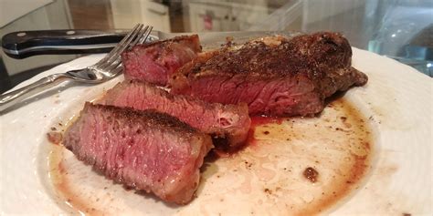 Butter basted ribeye from a cast iron : r/steak