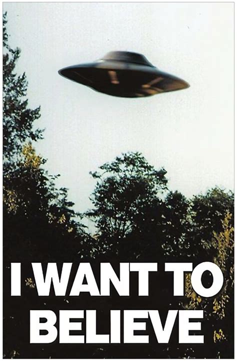 Ufo Alien I Want To Believe Poster 11x17 | Etsy