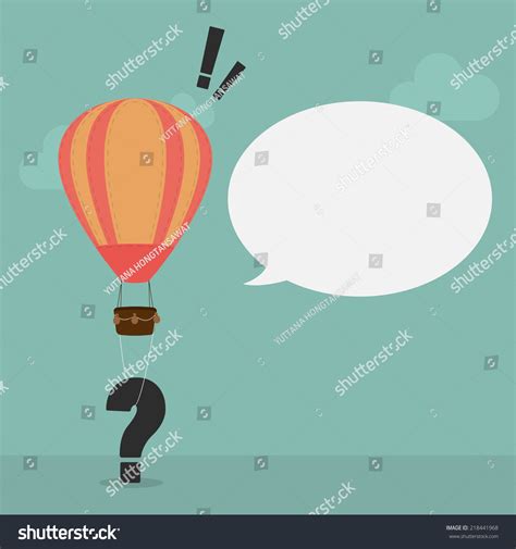 Balloon Carrying Big Question Mark Stock Vector (Royalty Free ...