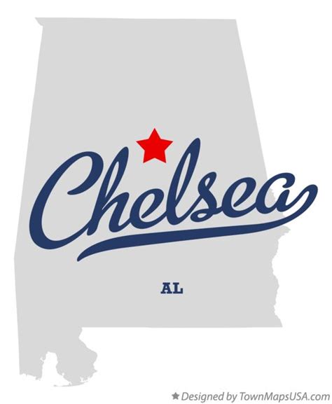 Map of Chelsea, AL, Alabama