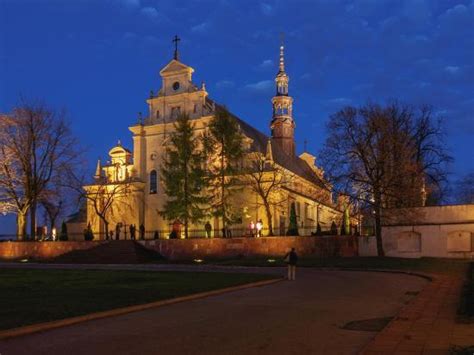 'Kielce Cathedral Basilica at twilight, Kielce, Swietokrzyskie ...