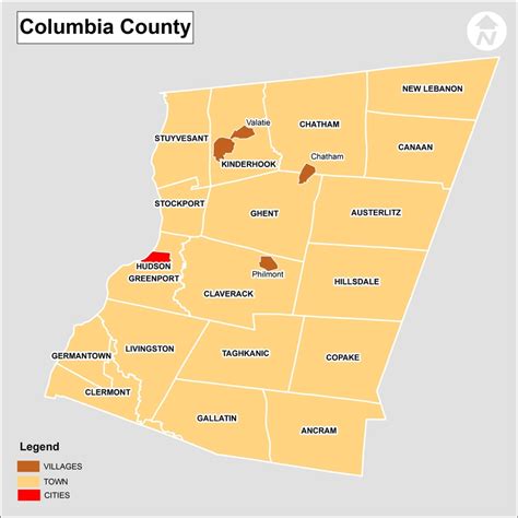 Map Of Columbia County Ny - Agnese Latashia