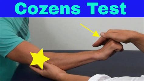 Cozens Test for Lateral Epicondylitis and Lateral Elbow Pain. - YouTube