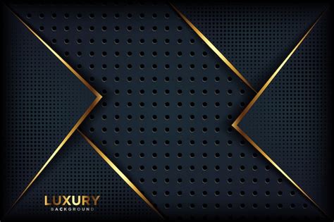 Luxueux Fond Noir Abstrait | Vecteur Premium