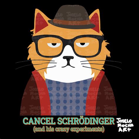 Schrodinger's Cat drawing by Joselo Rocha | Doodle Addicts