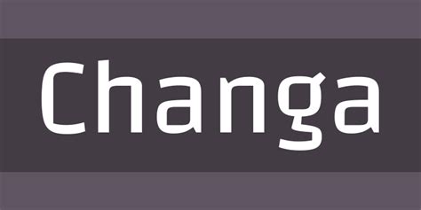 Changa Font Free by Eduardo Tunni » Font Squirrel