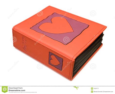 Photo Album with Heart on Cover Stock Image - Image of cover, isolated ...