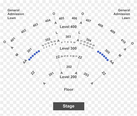 Budweiser Stage Seating Chart With Seat Numbers - Chart Walls