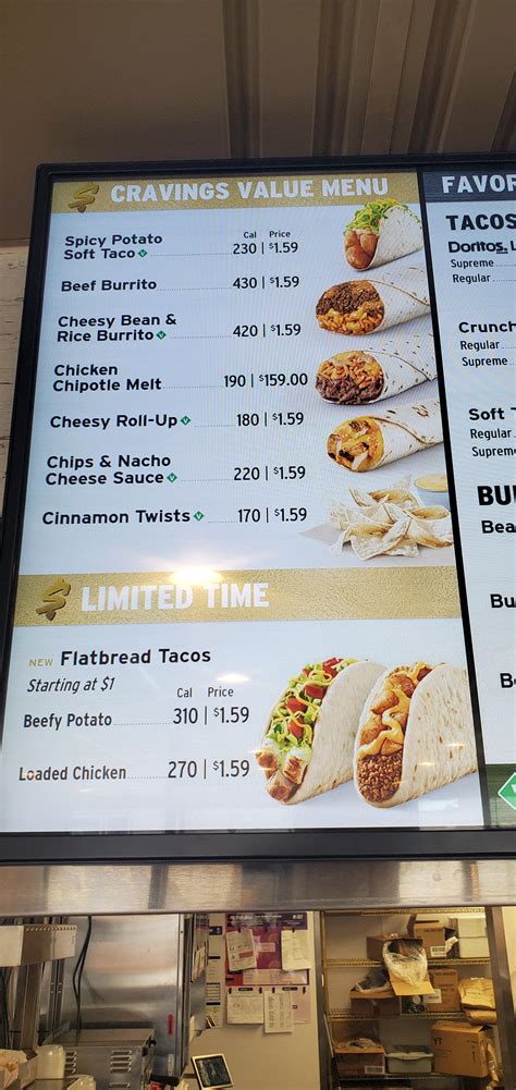 Taco Bell Why Pay More Menu