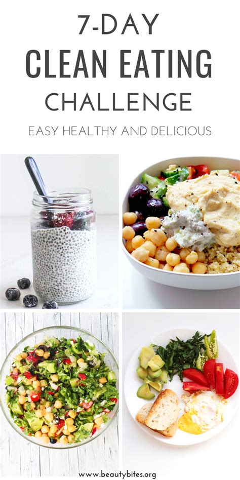 7-Day Clean Eating Challenge & Meal Plan #3 - Beauty Bites | Clean ...