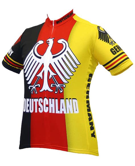 World Jerseys Deutschland Team Mens Cycling Jersey - Men's Cycling ...