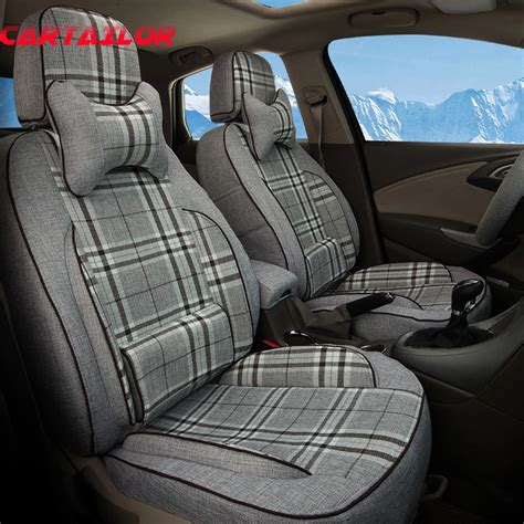 CARTAILOR Auto Seat Cover Custom Fit For Buick Encore Cover Seats Car Accessories Linen Seat ...