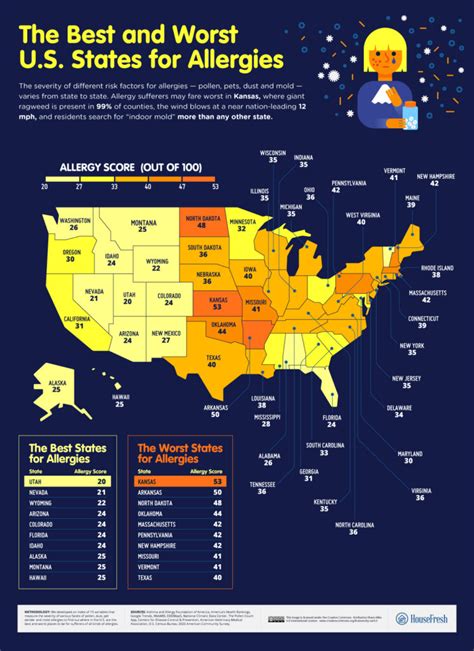 The best and worst U.S. states for allergies - HouseFresh