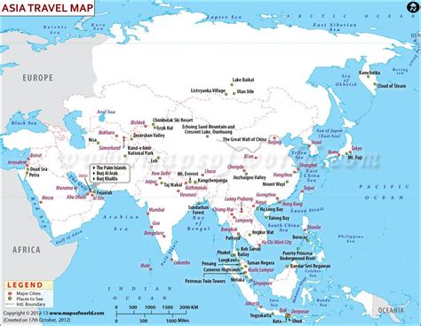 Asia Travel Information - Map, Major Attractions | Asia travel, Travel information, Travel maps