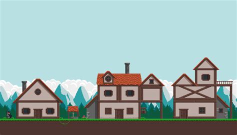 Medieval Modular Houses Pixel Art | GameDev Market