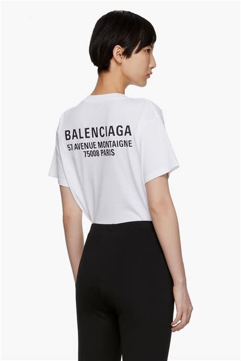 Balenciaga New Logo T-Shirt in White | Hypebae