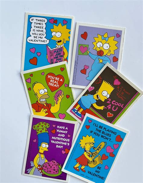 Vintage Simpsons Valentines Day Greeting Cards 1994 - Etsy