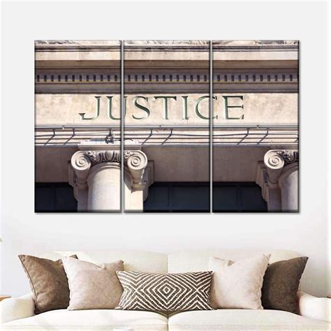 Justice Wall Art in 2021 | Law office decor, Apartment living room layout, Law office design