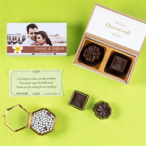Wedding Return Gifts - 6 Chocolate Box - All Printed Chocolate (Sample ...