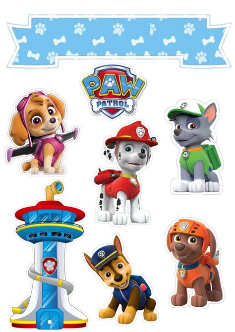 the paw patrol stickers are all in different shapes and sizes ...