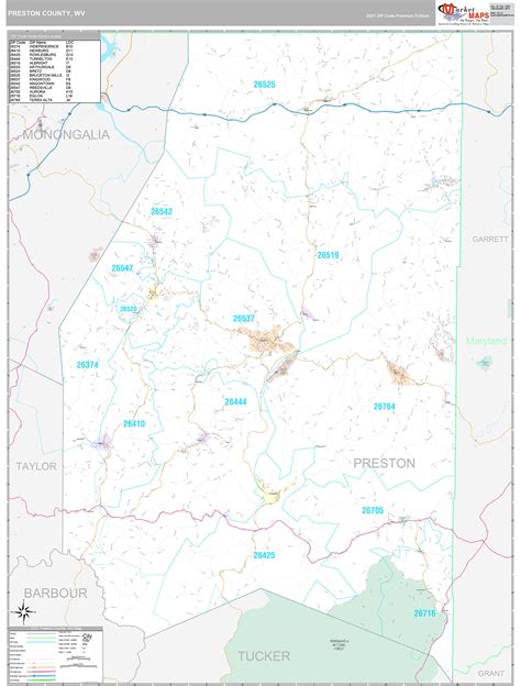 Preston County Map