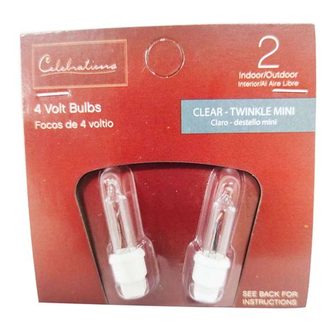 Celebrations Incandescent Clear/Warm White 2 ct Replacement Christmas ...