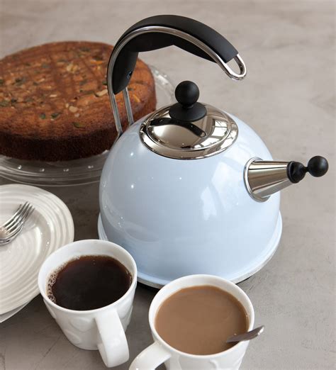 AGA Stainless Steel Whistling Kettle - Duck Egg Blue