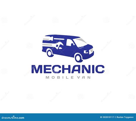 Mobile Mechanic Van Logo Design. Mechanic Car Service Vector Design Stock Vector - Illustration ...