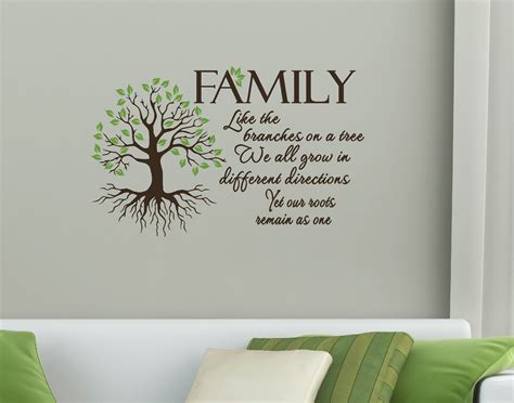 Cover Your Walls With Family Ideals using Wall Decal Stickers & Quotes ...