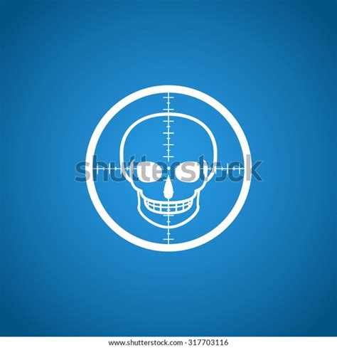 Illustration Crosshair Icon Skull Stock Vector (Royalty Free) 317703116 | Shutterstock